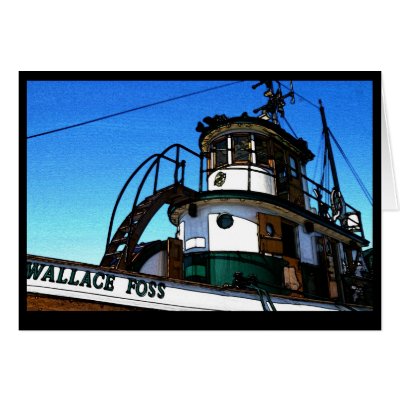 Artistic "Wallace Foss" Tug card by KoszkaDesigns