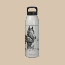 Artistic Wild Horse Foal water bottles