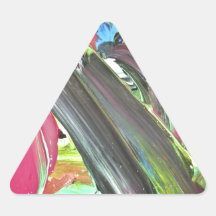 Artists abstract oil painting stickers
