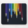 Artist's colored pencils rainbow graphic photo mouse pads