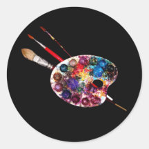 ARTIST'S COLOUR PALETTE STICKER