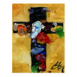 Artist's Cross - Beautiful splash of colour Post Cards