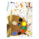 Artists Paint Splatter And Pallet of Paint Invites