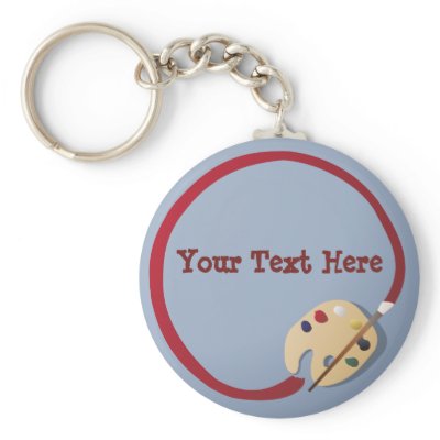 Artist's Palette Keychain by Customizables