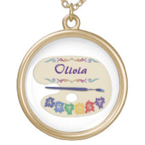 Artists Palette Name Pendant