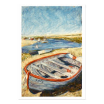 Artists Trading Card, Open Edition, Norfolk Dinghy Business Card Template