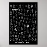 Artomatic Robots 2009 Poster 3 - Black Edition