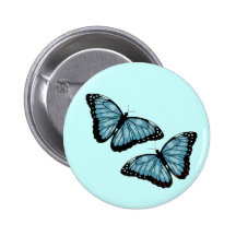 Artsy Blue Butterflies Pin