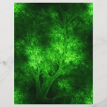 artsy_bright_green_trees flyer design