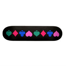 Artsy Card Symbols Electric Skate Deck