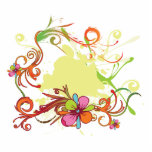 artsy floral bliss vector design photo sculptures