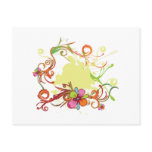 artsy floral bliss vector design post card