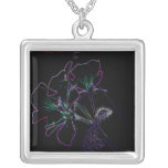 artsy flower pendant