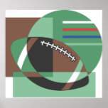 Artsy Football Poster