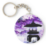 Artsy Japanese Pagoda Style Garden Lantern Key Chain