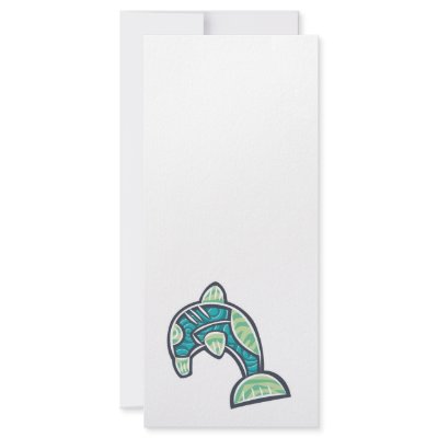 artsy patterned dolphin design personalized rack card by doonidesignsanimals