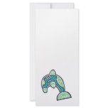 artsy patterned dolphin design rack cards