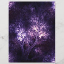 artsy_purple_trees personalized flyer