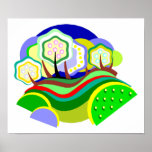 Artsy Trees Poster