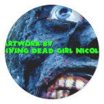 Artwork By Living Dead Girl Nicole Zombie Sticker