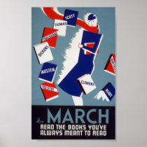 Arty Deco Reading Poster