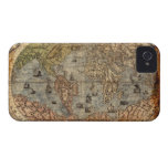 Arty Vintage Old World Map iPhone 4 Case