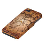 Arty Vintage Old World Map iPhone 4 Savvy Case Cover For iPhone 4