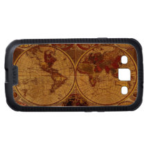 Arty Vintage Old World Map Samsung Skinit Case Samsung Galaxy S3 Case