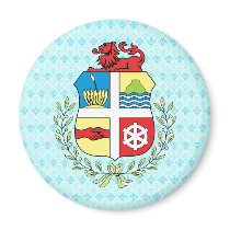 Aruba Coat of Arms detail Fridge Magnets