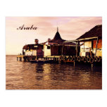 Aruba, early morning pier postcard