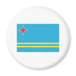 Aruba Flag Refrigerator Magnet