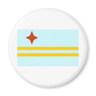 Aruba Flag Refrigerator Magnet by CulturalPerspective3