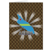 Aruba Flag Map 2.0 Card