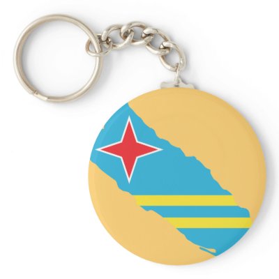 Aruba flag map keychain by FlagStore