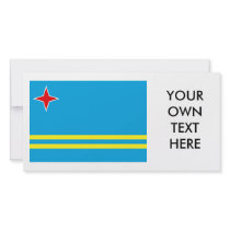 Aruba Flag Personalized Photo Card