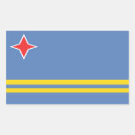 Aruba Flag Rectangle Stickers
