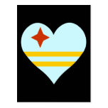 Aruba Heart Postcard
