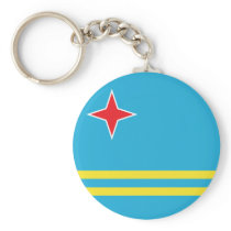 Aruba High quality Flag Key Chains