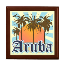 Aruba Islands Beaches Jewelry Boxes