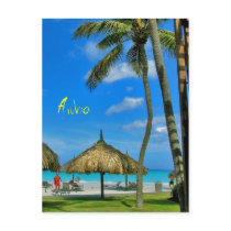 Aruba Tiki Hut Postcard