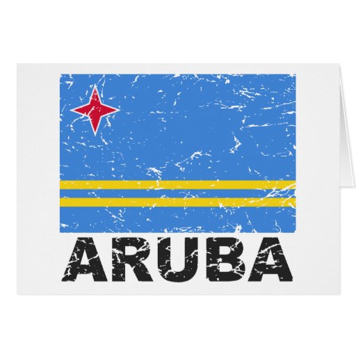 Aruba Vintage Flag Cards