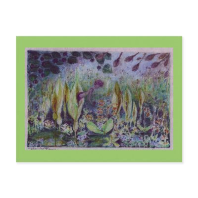 arum elve post card by johanneke