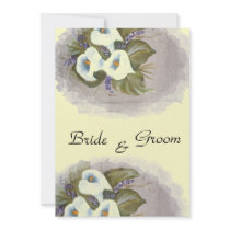 Arums bouquet announcements