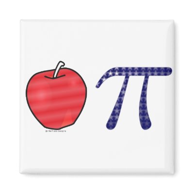 As American as Apple Pi Fridge Magnets by captainjoekickass