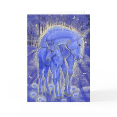 "As If By Magic" Unicorn Greeting Card by DawnUnicorn