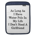 As Long As I Have Water Polo In My Life I Don't Ne iPad Sleeves