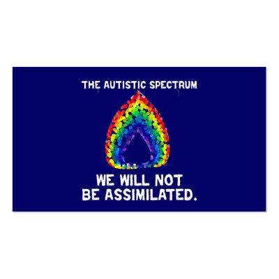 AS: No Assimilation Activist Cards Business Cards by autistart