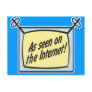 as seen on the internet postcard