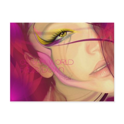 As the world falls down Postcard by Mered1th