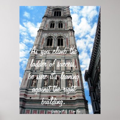 As you climb the ladder of Success Print by CyrScenesPosters